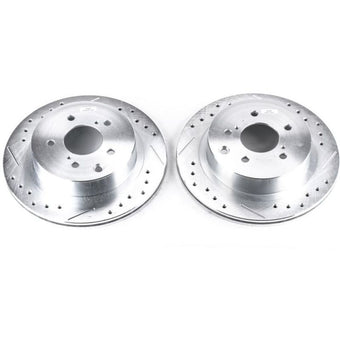 compare product Power Stop 89-96 Nissan 300ZX Rear Evolution Drilled & Slotted Rotors - Pair