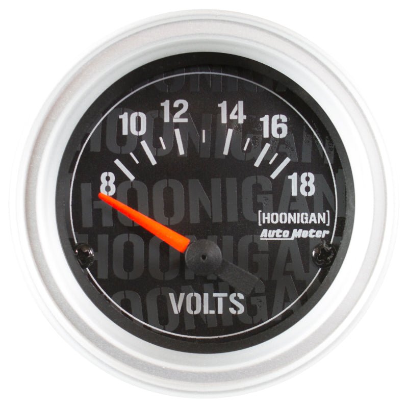 Autometer Hoonigan 52mm 18 Volt Full Electronic Voltage Gauge - My Store