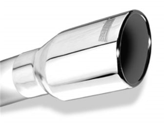 compare product Borla Universal Polished Tip Single Round Rolled Angle-Cut w/Clamp