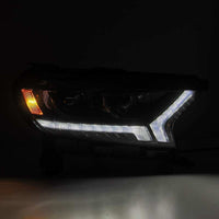 AlphaRex 2019+ Ford Ranger PRO - Series Proj Headlights Plank Style Alpha Black w/Seq Signal/DRL - My Store