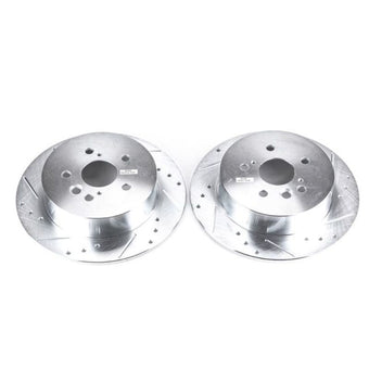 compare product Power Stop 04-05 Toyota RAV4 Rear Evolution Drilled & Slotted Rotors - Pair