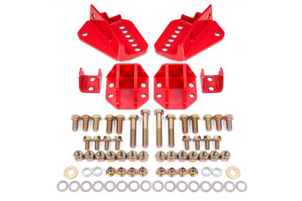 compare product BMR 64-72 GM A-Body Coilover Conversion Kit Rear Adjust Shock Mt w/o CAB - Red