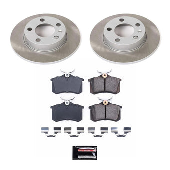 compare product Power Stop 98-05 Volkswagen Jetta Rear Semi-Coated Rotor Kit
