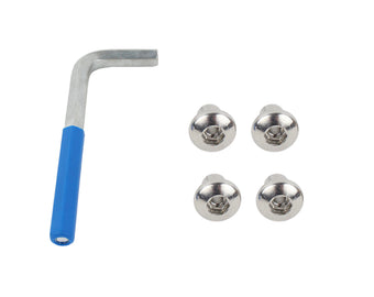 compare product Kentrol 07-18 Jeep Wrangler JK OEM Anti-Theft Door Nuts 2 Door - Polished Silver