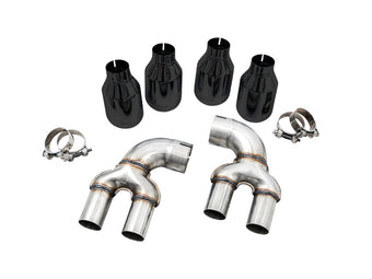 compare product AWE Tuning 2019+ BMW M340i (G20) OE-Config-To-Quad Tip Conversion Kit - Diamond Black Tip