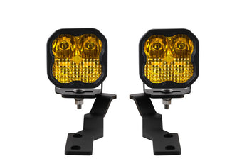 compare product Diode Dynamics 16-21 Toyota Tacoma Pro SS3 LED Ditch Light Kit - Yellow Combo
