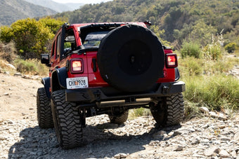 compare product Rampage 2018-2019 Jeep Wrangler(JL) Sport 2-Door Tire Cover w/Camera Slot 37in - Black