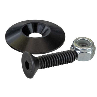 compare product Moroso 1.25in Taper Washer - Black Anodized (10 Pack w/Hardware)