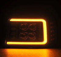 AlphaRex 92 - 96 Ford F - Series/Bronco NOVA - Series LED Proj Headlight Bk w/Actv Light SeqSig & SBDRL - My Store