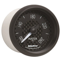 Autometer GT Series 52mm Full Sweep Electronic 100 - 260 Deg F Water Temperature Gauge - My Store