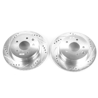 compare product Power Stop 03-05 Infiniti G35 Rear Evolution Drilled & Slotted Rotors - Pair
