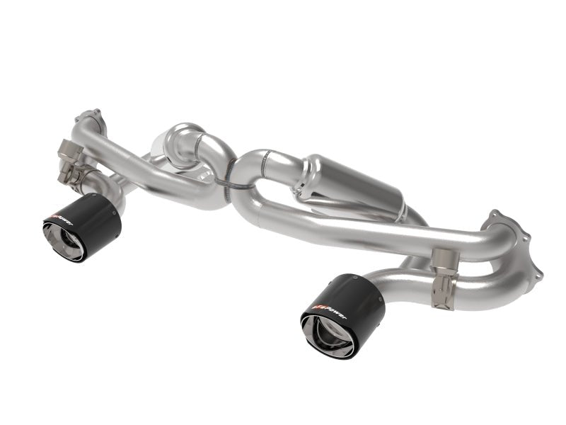 aFe MACHForce XP 2.25in - 2.5in 304SS Exhaust Cat - Back 20 - 22 Porsche Cayman GT4 (718) - Carbon Tips - My Store