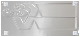 compare product K&N Embossed Metal Sign 9in H x 20in W