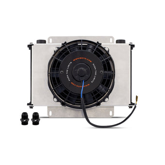compare product Mishimoto Universal Oil Cooler Kit 25-Row Cooler and 1x 8in Fan