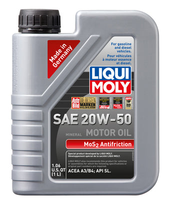 compare product LIQUI MOLY 1L MoS2 Anti-Friction Motor Oil 20W50