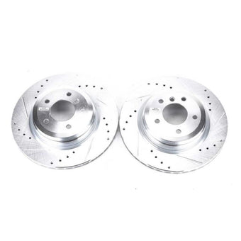 compare product Power Stop 2006 BMW 330i Rear Evolution Drilled & Slotted Rotors - Pair