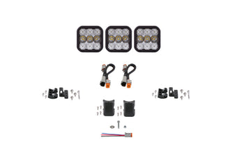 compare product Diode Dynamics SS5 Sport Universal CrossLink 3-Pod Lightbar - White Combo