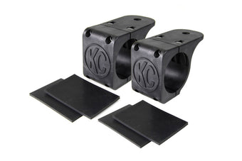 compare product KC HiLiTES Universal Tube Clamp Light Mount Bracket Set / 2.25in. to 2.5in. Bar (Pair)