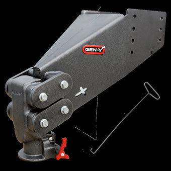compare product Gen-Y Executive Torsion-Flex Auto Rhino 5th Wheel Pin Box Rep w/Gooseneck 2-5/16in Coupler