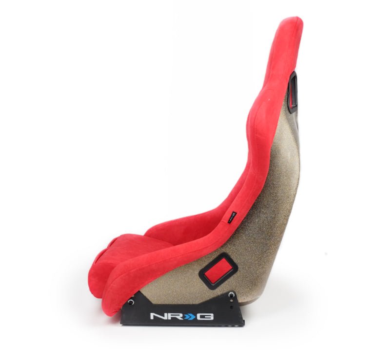 NRG FRP Bucket Seat ULTRA Edition - Medium (Red Alcantara/Pearlized Back) - My Store