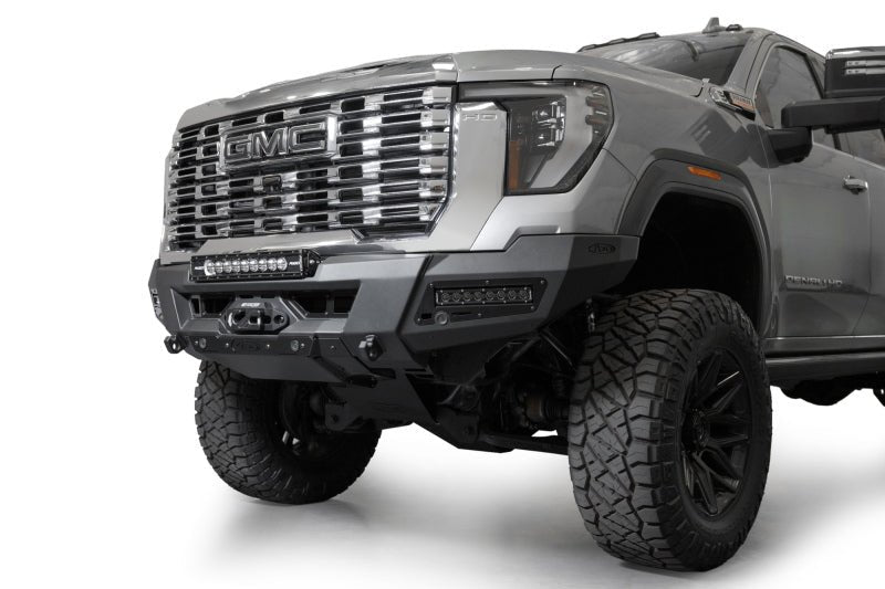 Addictive Desert Designs 24+ GMC 2500/3500 Phantom Front Bumper w/Winch - Hammer Black - My Store