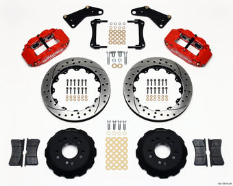 compare product Wilwood Narrow Superlite 6R Front Hat Kit 13.06in Drill Red 65-82 Corvette C2/C3