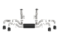aFe MACH Force - Xp 3in to 2 - 1/2in 304SS Cat - Back 2020 Chevy Corvette (C8) 6.2L - Black Tip - My Store