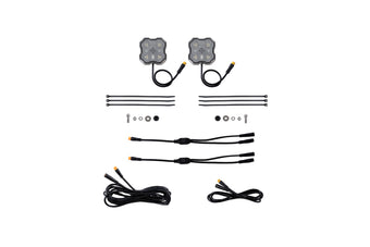 compare product Diode Dynamics Rock Light - Red/White - M8 Add-On 2-Pack
