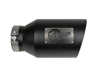 aFe Power Universal 5in Inlet 8in Outlet MACH Force - XP Clamp - On Exhaust Tip - Black - My Store