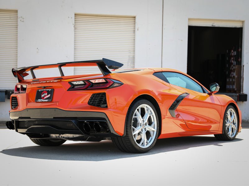 aFe MACH Force - Xp 3in to 2 - 1/2in 304SS Cat - Back 2020 Chevy Corvette (C8) 6.2L - Black Tip - My Store