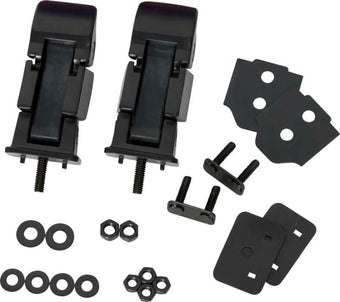 compare product Kentrol 97-06 Jeep Wrangler TJ Hood Catch Pair - Powdercoat Black