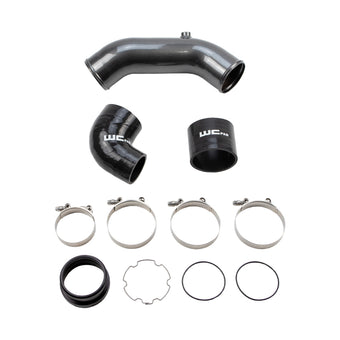 compare product Wehrli 2017+ Ford 6.7L Power Stroke 3.5in Cold Side Intercooler Pipe - Gun Metal