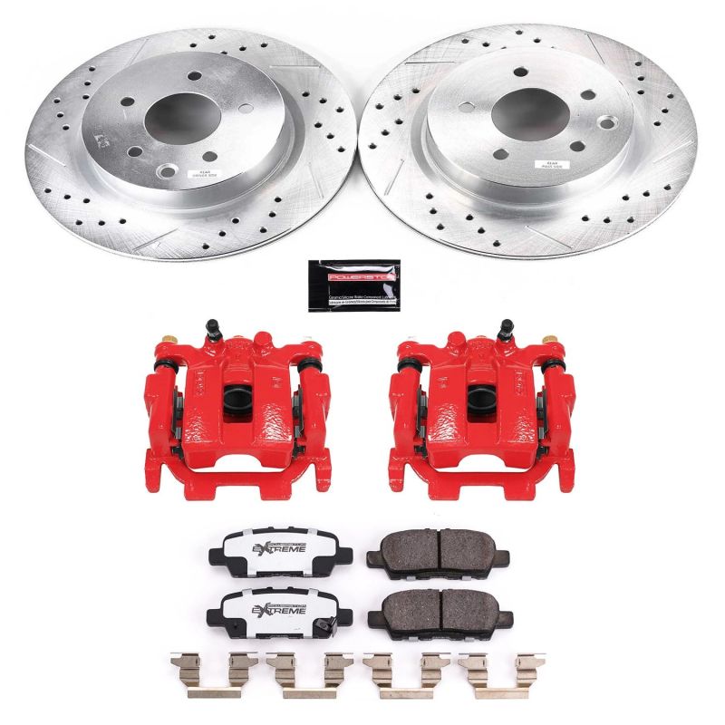 Power Stop 2018 Nissan Maxima Rear Z26 Street Warrior Brake Kit w/Calipers - My Store