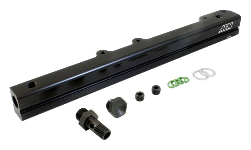 AEM 96 - 00 Civic CX/DX/LX/EX & 96 - 97 Del Sol S/Si Black Fuel Rail - My Store