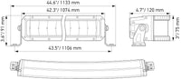 Hella Universal Black Magic 40in Tough Double Row Curved Light Bar - Spot & Flood Light - My Store
