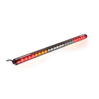 compare product Baja Designs RTL-W Solid Amber/White Center/Flashing Amber Straight 30in Light Bar