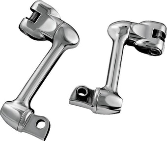 compare product Kuryakyn 4in Adjustable Lockable Offsets With Male Mount Adapter Chrome