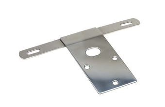 compare product Kentrol 76-86 Jeep CJ License Plate Bracket - Polished Silver