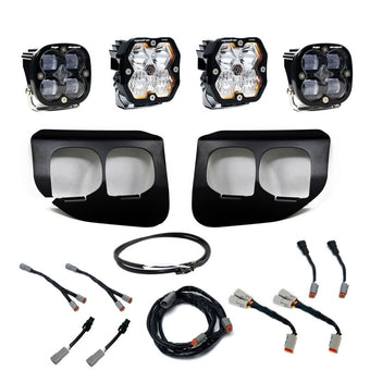 compare product Baja Designs 20-22 Ford SD Squadron Pro/SAE 2.0 Dual Fog Pocket Kit Upfitter (SAE Fog) - Clear