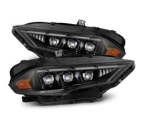 AlphaRex 18 - 20 Ford Mustang NOVA LED Proj Headlights Alpha - Black w/Activ Light/Seq Signal/Switch DRL - My Store