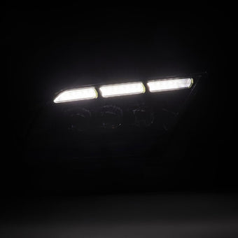compare product AlphaRex 13-14 Ford Mustang NOVA-Series LED Projector Headlights Blk w/Activ Lght & Seq.Sig / SB DRL