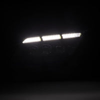 AlphaRex 13 - 14 Ford Mustang NOVA LED Proj Headlights Alpha - Blk w/Actv Light & Seq.Sig / SB DRL - My Store