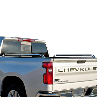 compare product Putco 19-20 Chevy Silverado LD - 5.5ft Bed Locker Side Rails