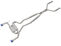 aFe 14 - 15 Infiniti Q50 V6 3.7L Takeda 2 - 1/2in 304 SS Cat - Back Exhaust System w/ Blue Flame Tips - My Store