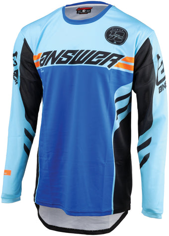 compare product Answer 25 Arkon Nitrus Jersey Blue/Black/Hyper Orange Youth - XS