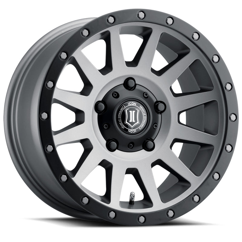 ICON Compression 17x8.5 5x150 25mm Offset 5.75in BS 110.1mm Bore Titanium Wheel - My Store