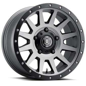 compare product ICON Compression 17x8.5 5x150 25mm Offset 5.75in BS 110.1mm Bore Titanium Wheel
