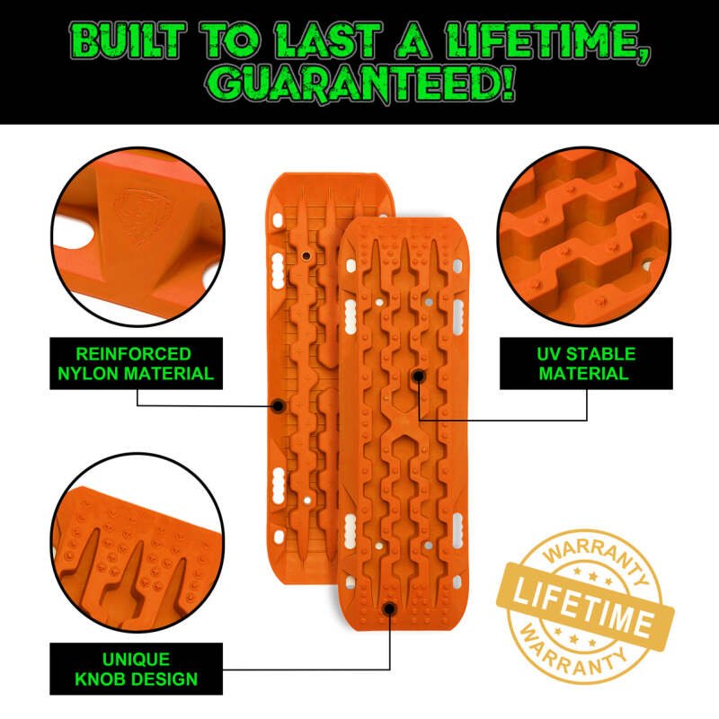 Rhino USA Recovery Traction Boards - Orange (Pair) - My Store