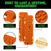 Rhino USA Recovery Traction Boards - Orange (Pair) - My Store