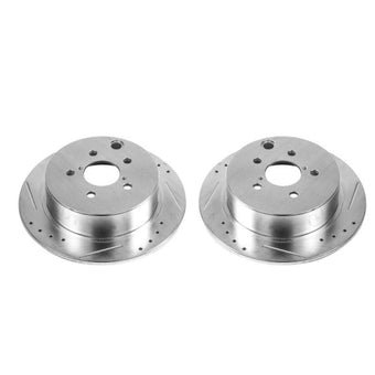 compare product Power Stop 16-19 Subaru Crosstrek Rear Evolution Drilled & Slotted Rotors - Pair